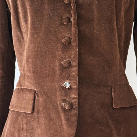 Ralph Lauren 1984 F/W Brown Cotton Velvet Equestrian Jacket Small - Picture 3 of 9